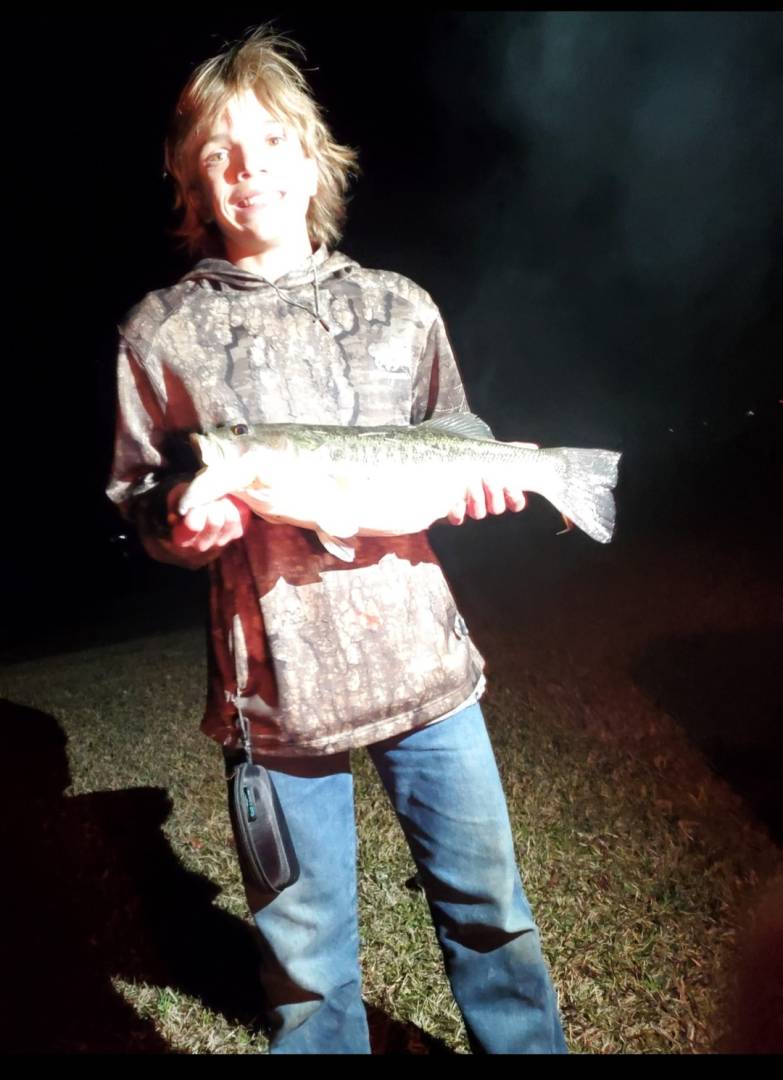 Largemouth bass in Newton