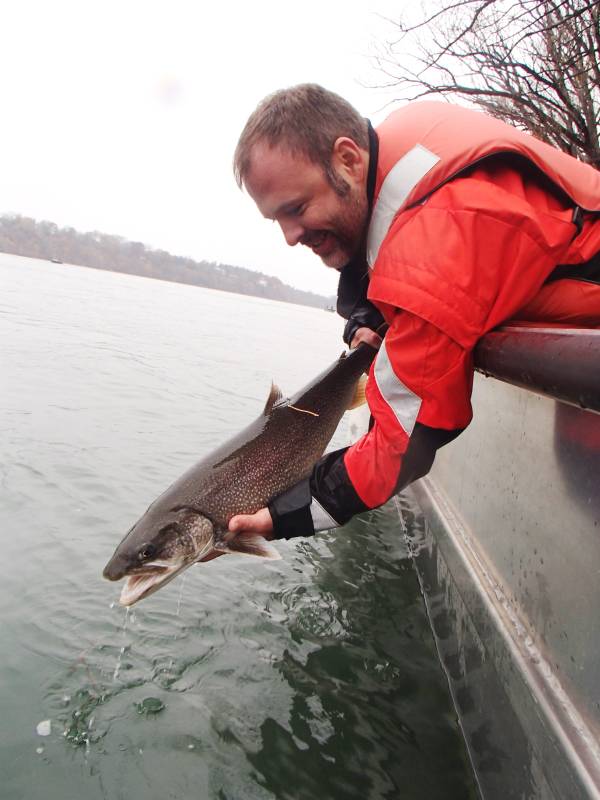 Lake trout in Village of Sloan