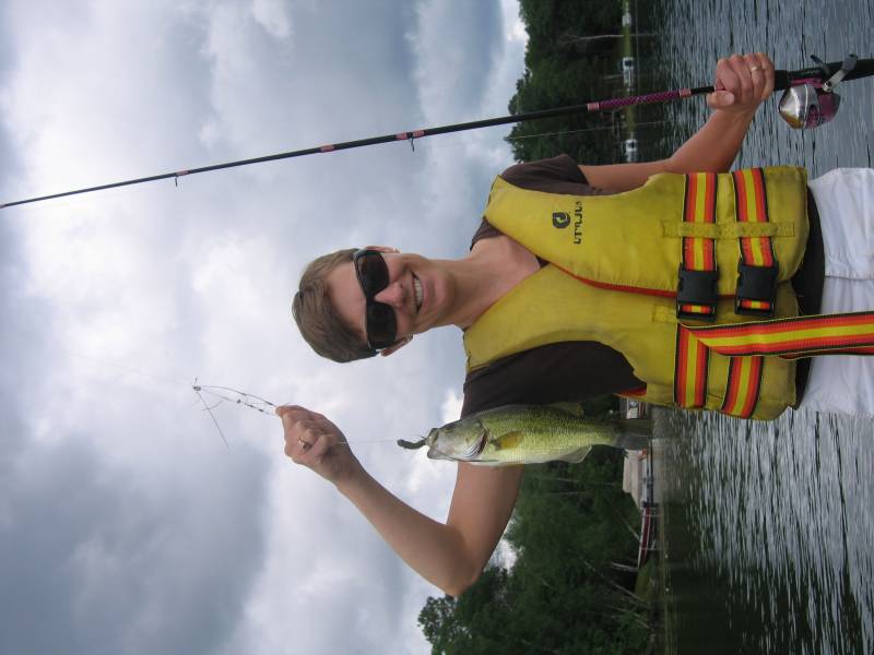 Largemouth bass in East Gull Lake