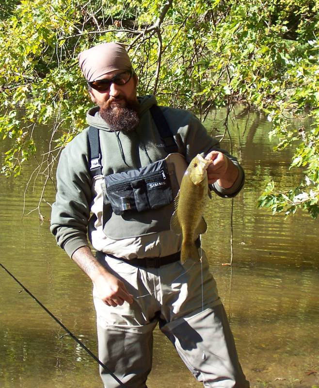 Smallmouth bass in Sabina