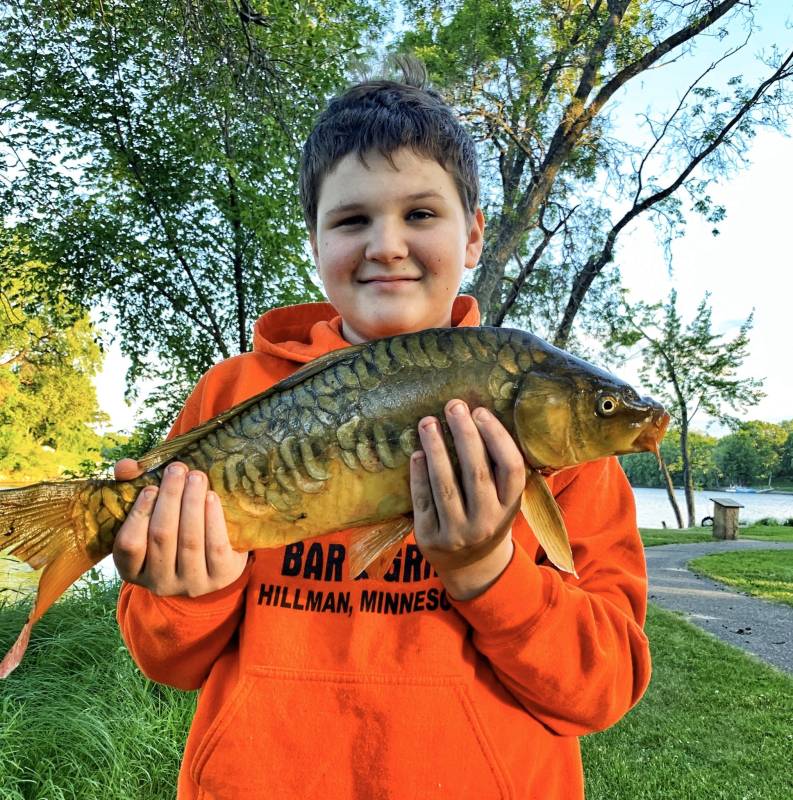 Mirror carp in Minneapolis