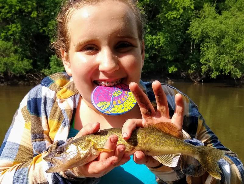 Walleye in Wapsipinicon River